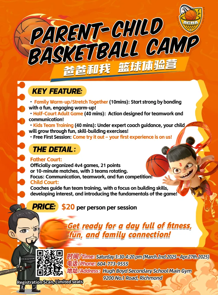 2025 Adult Basketball Camp – Female only camp and Parent-Child camp